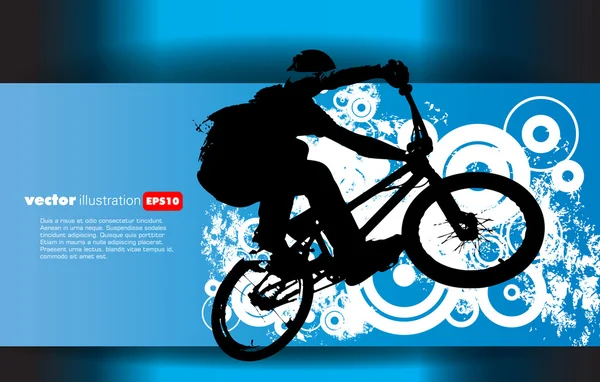 BMX cyklista — Stockový vektor