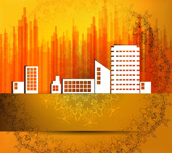 City skyline background — Stock Photo, Image