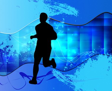 Runner illüstrasyon