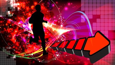 Runner illüstrasyon