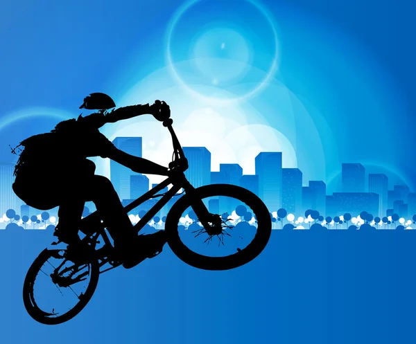 BMX cyklist — Stockfoto