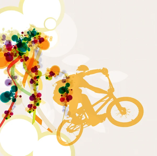 Велогонщик BMX — стоковое фото