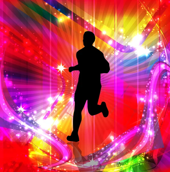 Běžec ilustrace — Stock fotografie