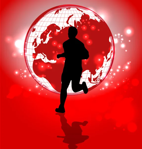 Runner illustration — Stock Photo, Image