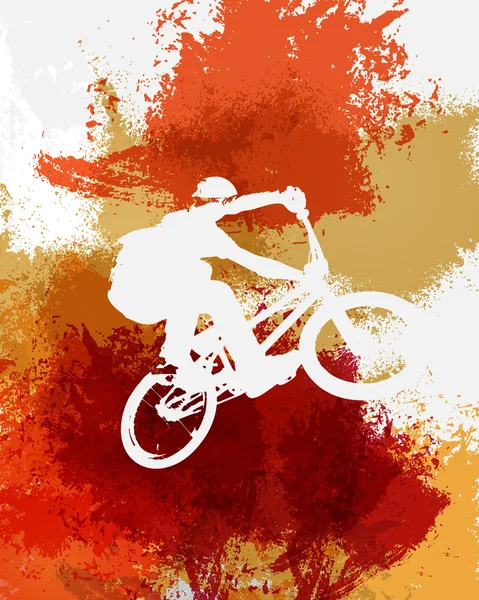 Ilustracja kolarz BMX — Zdjęcie stockowe