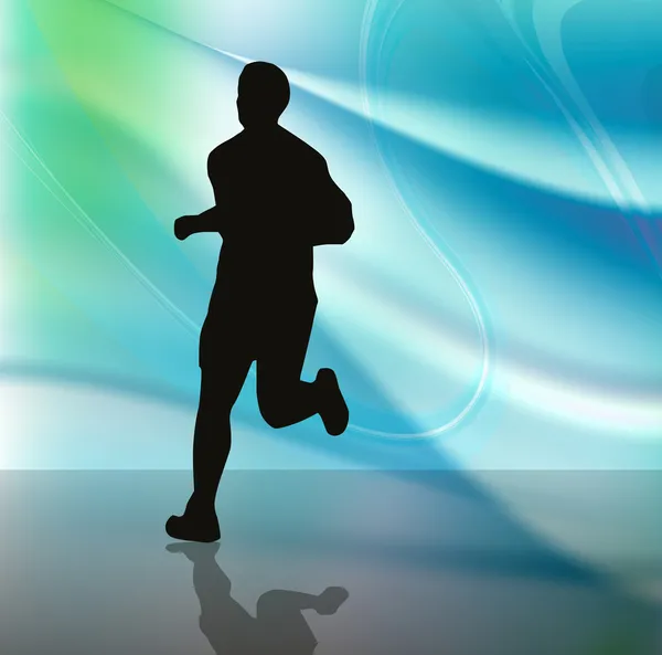 Běžec ilustrace — Stock fotografie