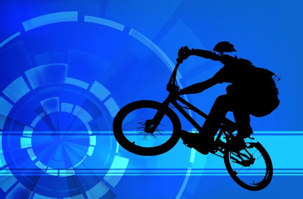 BMX ciclista — Foto Stock