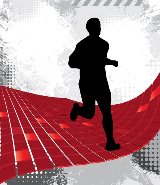 Runner illustration — Stock Photo, Image