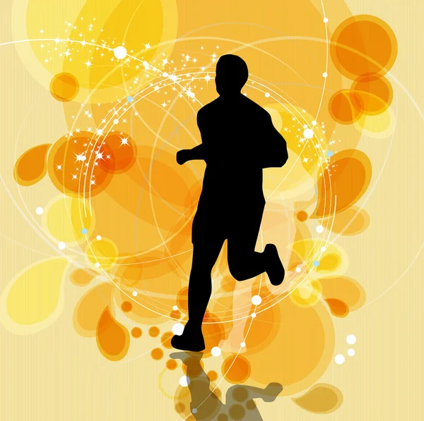 Runner illustration — Stock Photo, Image