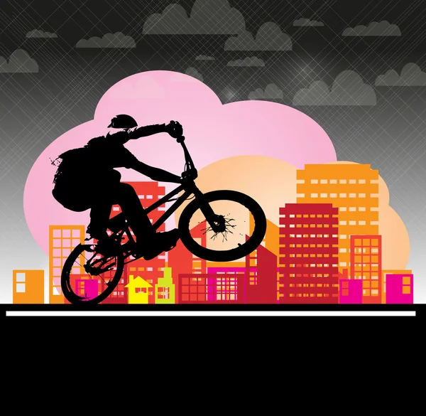 BMX cyklist — Stockfoto