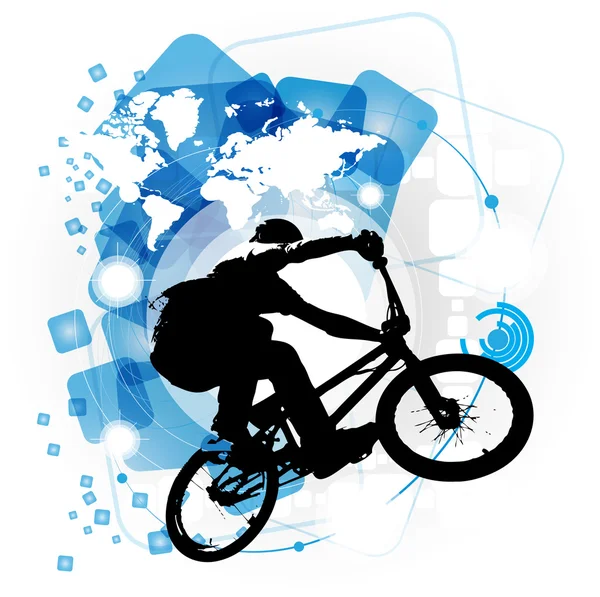 BMX cyklist — Stockfoto