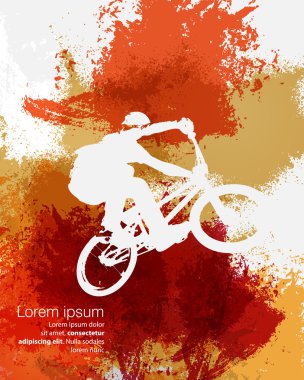 BMX cyclist illustration