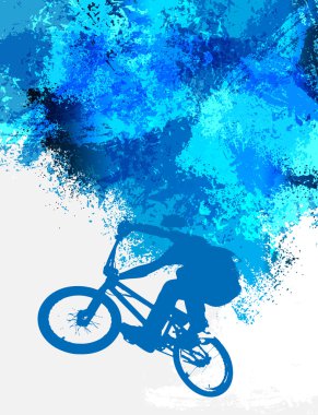 Spor bmx bisikletçi