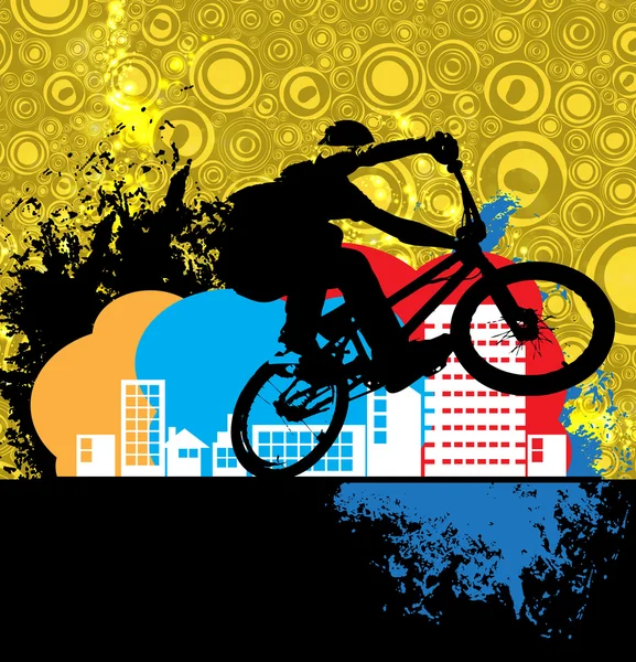 Sport bmx cyclist — Stock Photo, Image