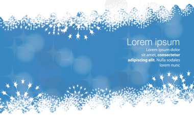 Kar taneleriyle kış arkaplanı