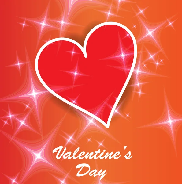 Valentines coeur fond de jour. — Image vectorielle