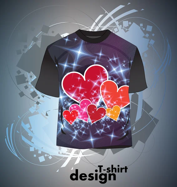 T-shirt di design — Vettoriale Stock