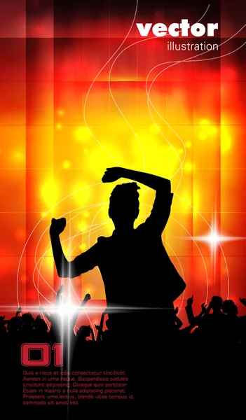 Discotheque poster Stock Vector