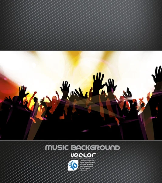 Colorful music backgroung — Stock Vector