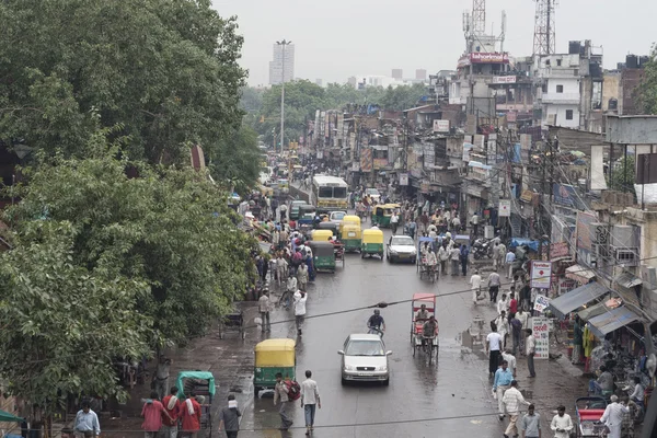 Tuk tuks na rua na Índia — Fotografia de Stock