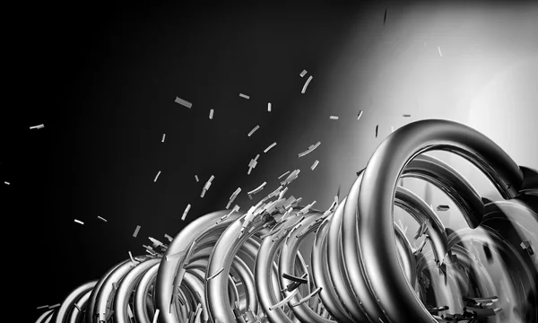 Shiny metal. 3d illustration — Stock Photo, Image