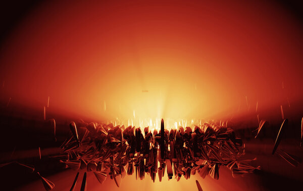 Red explosion background