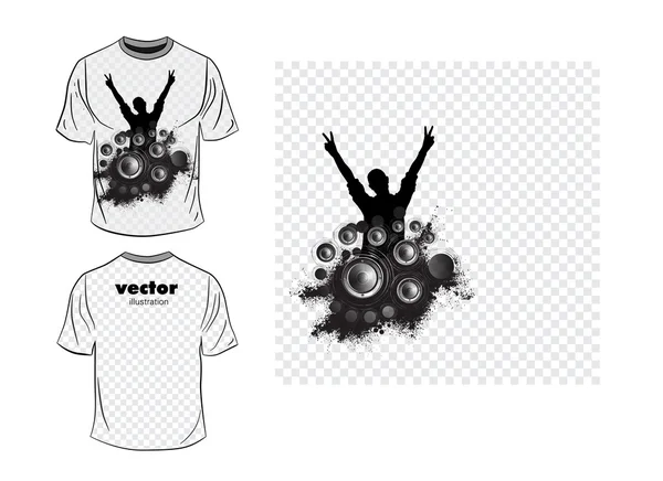 Stampa di t-shirt. — Vettoriale Stock
