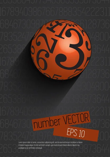 Numbers design — Stock Vector