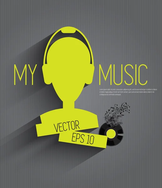 Cartel de música — Vector de stock