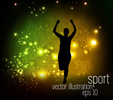 arka plan üzerinde Runner