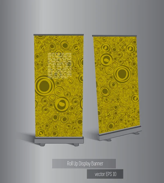 Banner stand weergeven — Stockvector