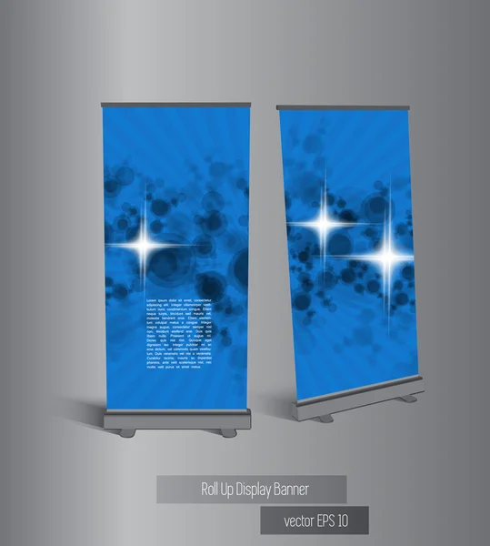 Roll up banner display — Stockový vektor