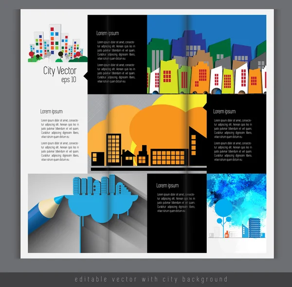 Fondo de la ciudad — Archivo Imágenes Vectoriales