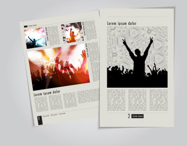 Şablon müzik etkinliği dergisi