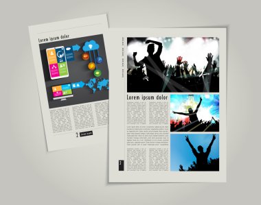 disko tasarımı ile dergi düzeni