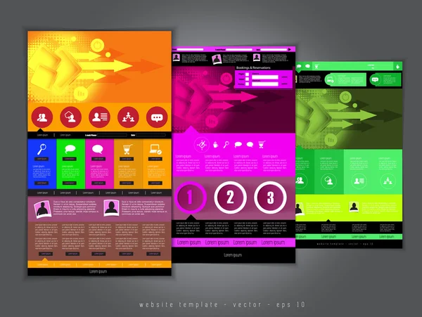 Plantillas de sitio web modernas — Archivo Imágenes Vectoriales