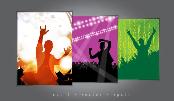 Music event backgrounds — Stock Vector