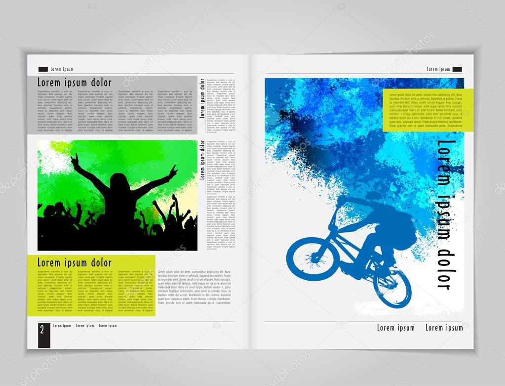 Music and sport brochure template