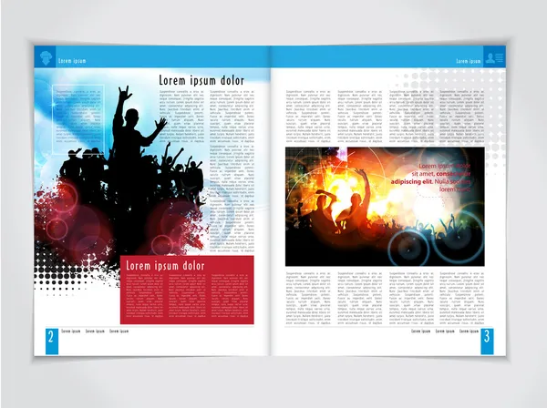 Design-Layout für Magazin — Stockvektor