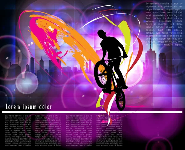 BMX ποδηλάτης — Διανυσματικό Αρχείο