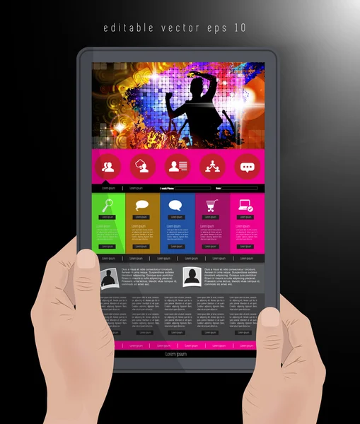 Tablet computer — Stockvector