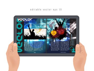 Şablon müzik etkinliği dergisi