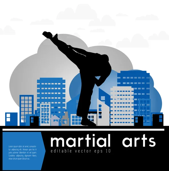 Martial art — Stockvector