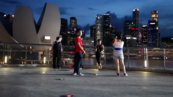 Ville de Singapour skyline — Video