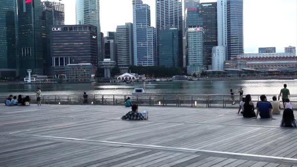 Ciudad de Singapur skyline — Vídeo de stock