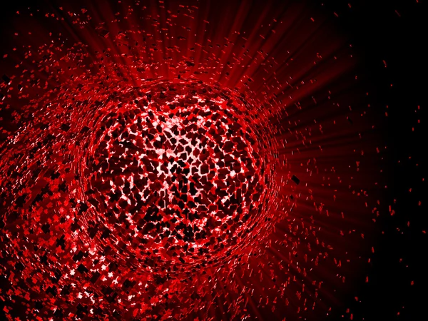 Red explosion background — Stock Photo, Image