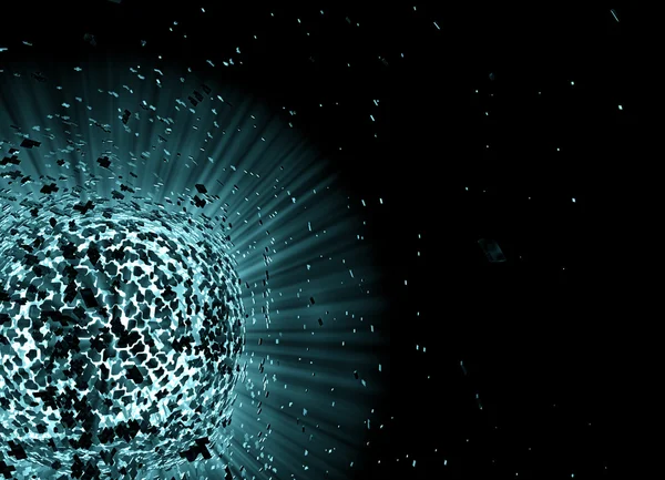 3d explosion background — Stock Photo, Image