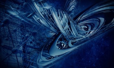 soyut teknoloji kavramı arka plan 3D render