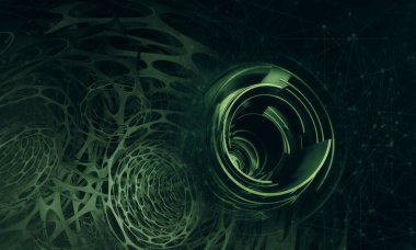 soyut teknoloji kavramı arka plan 3D render