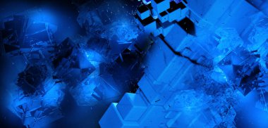 soyut teknoloji kavramı arka plan 3D render